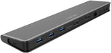 Accell InstantView USB-C 4K Docking Station - 2 HDMI, 3x USB-A 3.1, Ethernet, Audio Ports Compatible with PC, macOS, Android, Chromebook, (K31G2-001B) - Dealtargets.com