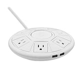 Accell Power Air - Surge Protector and USB Charging Station - White, 6 ft (1.8 m), (Model: D080B-048F) White Power Air - Dealtargets.com