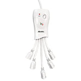 Accell Power Flexible Surge Protector and Power Conditioner - 600Joules, 6ft / 1.8m, White (D080B-009F) Surge Protector / Conditioner 600 Joules, 1.8m (6 ft) - Dealtargets.com