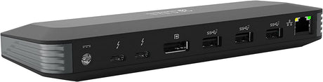 Accell Thunderbolt 4 Docking Station - Dual 4K or Single 8K, Max 96W Charging for Laptop, 10Gbps USB, Ethernet, UHS-II Card Reader, Audio Port, 2 x TB4 Ports - Dealtargets.com