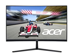 Acer EI242QR Mbiipx 23.6" 1920 x 1080 VA 1200R Curved Gaming Monitor | AMD FreeSync Premium | 170Hz | 1ms (VRB) | ZeroFrame Design | VESA &amp; Tilt Compatible | 1 x Display Port 1.4 &amp; 2 x HDMI 2.0 Ports - Dealtargets.com