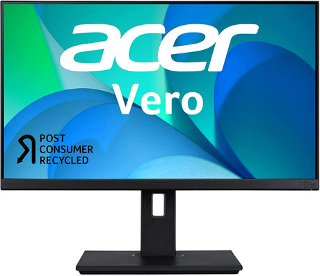 Acer Vero BR277 bmiprx 27” Full HD IPS Zero-Frame Monitor with Adaptive-Sync | 75Hz Refresh Rate | 4ms | EPEAT Silver | Made with Post-Consumer Recycled (PCR) Material (Display Port, HDMI 1.4 &amp; VGA) - Dealtargets.com