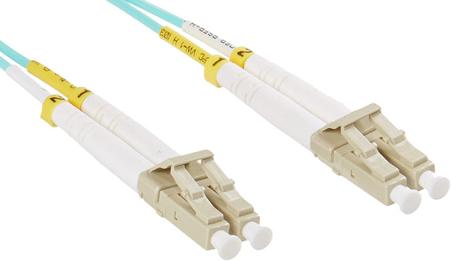 Addon networking Add-On Computer 1m Laser Optimized Multi-Mode Fiber Duplex LC/LC OM3 Aqua Patch Cable (ADD-LC-LC-1M5OM3) - Dealtargets.com