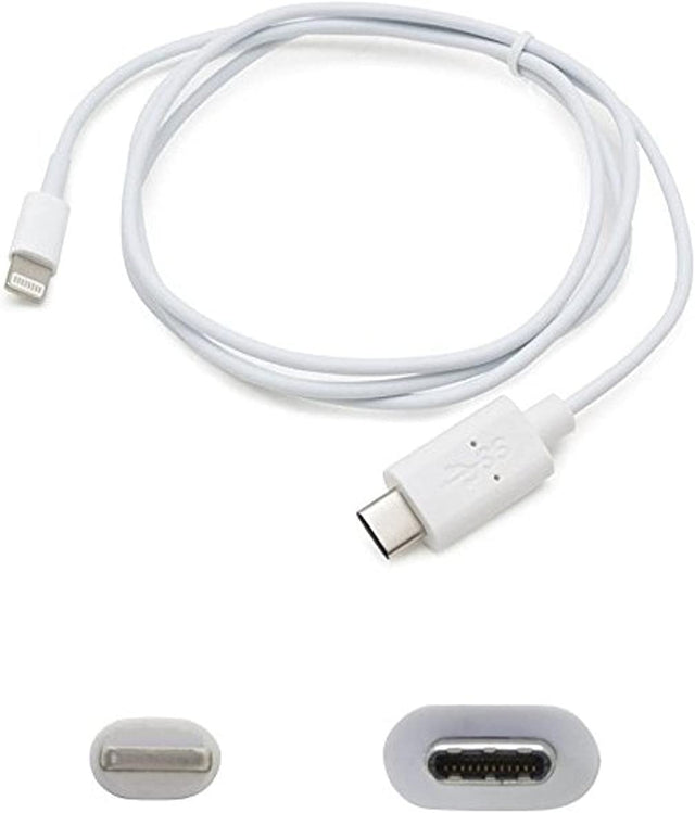 Addon networking Addon 1.0M (3.3Ft) USB 3.1 Type (C) Male to Lightning Male White Cable - Dealtargets.com