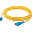 Addon networking AddOn 15m LC (Male) to SC (Male) Yellow OS2 Duplex Fiber OFNR (Riser-Rated) Patch Cable - Dealtargets.com