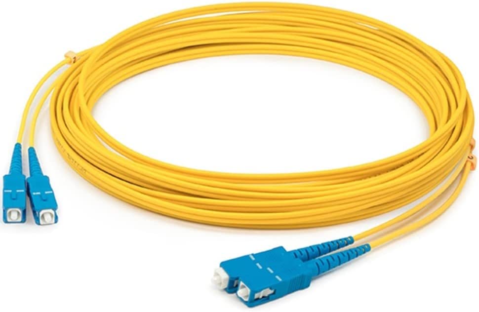 Addon networking AddOn 5m SC (Male) to SC (Male) Yellow OS2 Duplex Fiber OFNR (Riser-Rated) Patch Cable - Dealtargets.com