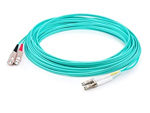 Addon networking AddOn 9m Laser-Optimized Multi-Mode Fiber (LOMM) Duplex SC/LC OM3 Aqua Patch Cable ADD-SC-LC-9M5OM3 - Dealtargets.com