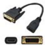 Addon networking AddOn HDMI Male to DVI-D Dual Link (24+1 pin) Female Black Adapter Cable - Dealtargets.com