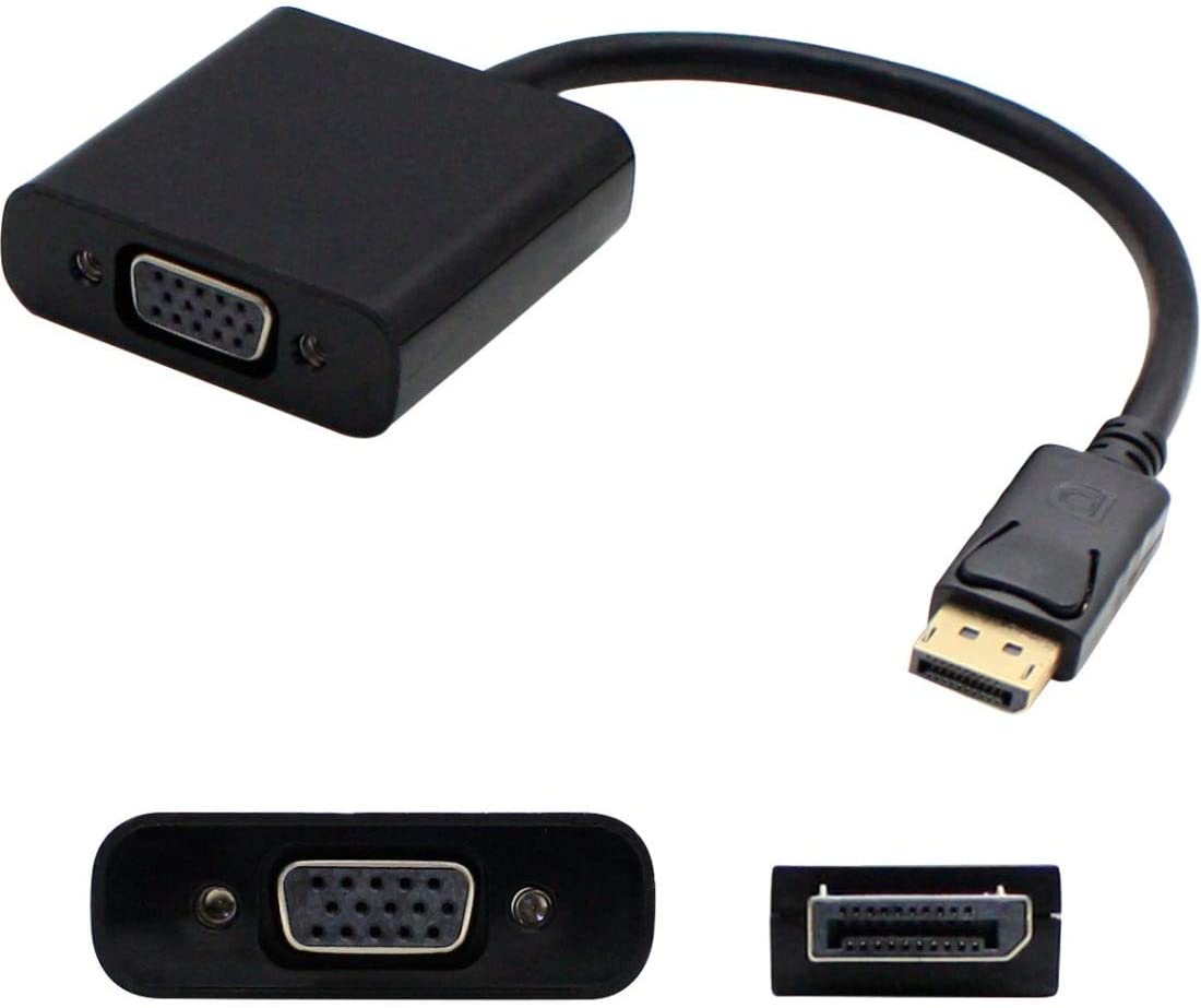 Addon networking AddOn HP AS615AA Compatible 20.00cm (8.00in) DisplayPort Male to VGA Female Black Adapter Cable - Dealtargets.com