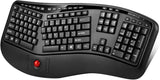 Adesso Adseeo Tru-for 3500 2.4GHz Wireless Ergonomic Trackball Keyboard for Win 8/7/Vista/XP (WKB-3500UB), Black - Dealtargets.com