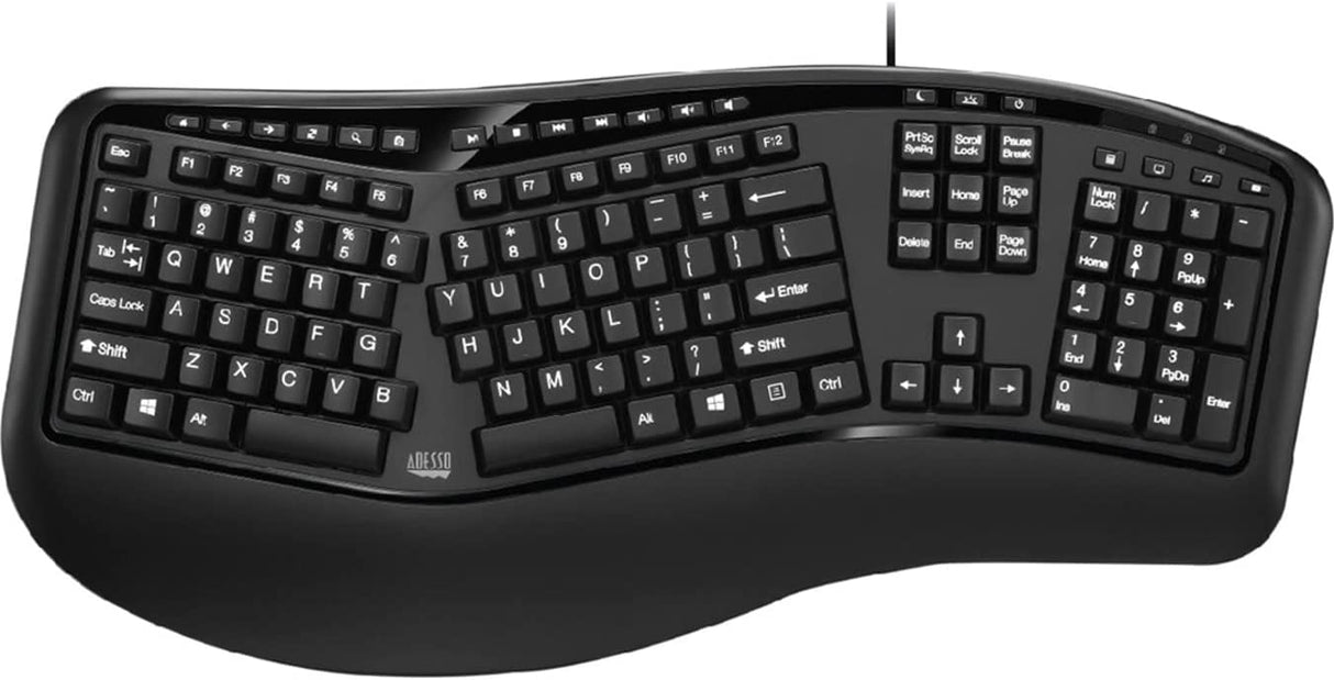 Adesso AKB-150UB This Keyboard Offer Users Two Advanced Input Devices With Ergonomic Design And - Dealtargets.com