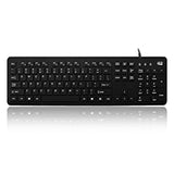 Adesso AKB-235UB Antimicrobial Waterproof Desktop Keyboard - Dealtargets.com