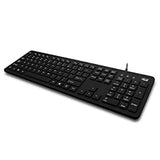 Adesso AKB-235UB Antimicrobial Waterproof Desktop Keyboard - Dealtargets.com