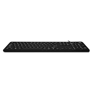 Adesso AKB-235UB Antimicrobial Waterproof Desktop Keyboard - Dealtargets.com