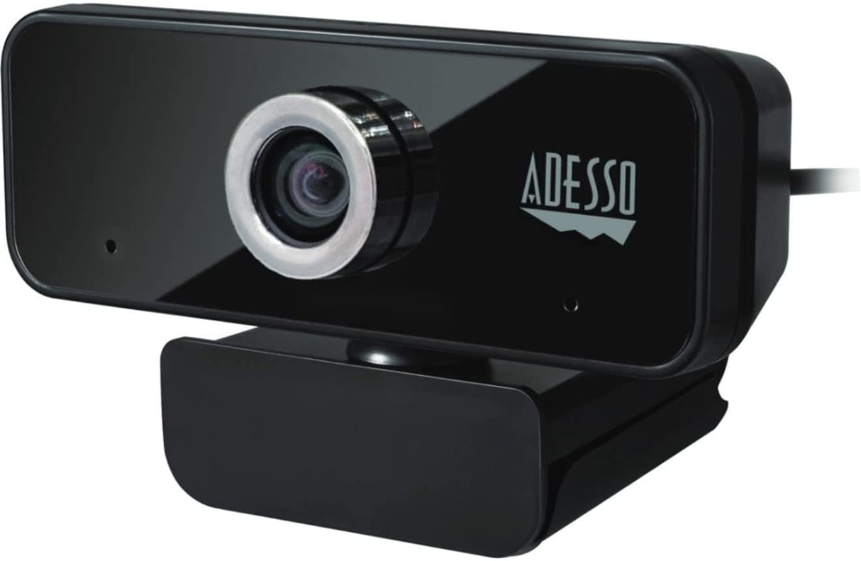 Adesso CyberTrack 6S 4K Ultra HD USB Webcam with Manual Focus and Built-in Stereo Microphone - Dealtargets.com