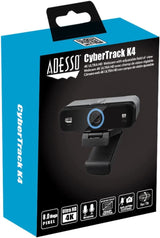 Adesso CyberTrack K4 4K Ultra HD Fixed Focus USB Webcam with Adjustable Field of View Angle, Built-in Dual Microphones, Privacy Audio/Video Switch &amp; Tripod Mount - Dealtargets.com