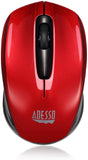 Adesso Ergonomic iMouse S50 - Wireless Optical Mouse (Red) - Dealtargets.com