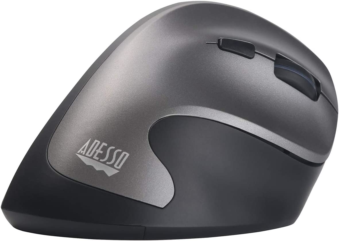 Adesso iMouse A20 Antimicrobial Wireless Vertical Ergonomic Mouse ...