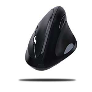 Adesso Imouse E30-2.4GHz Wireless Ergonomic Vertical Right-Handed Mouse, Black - Dealtargets.com