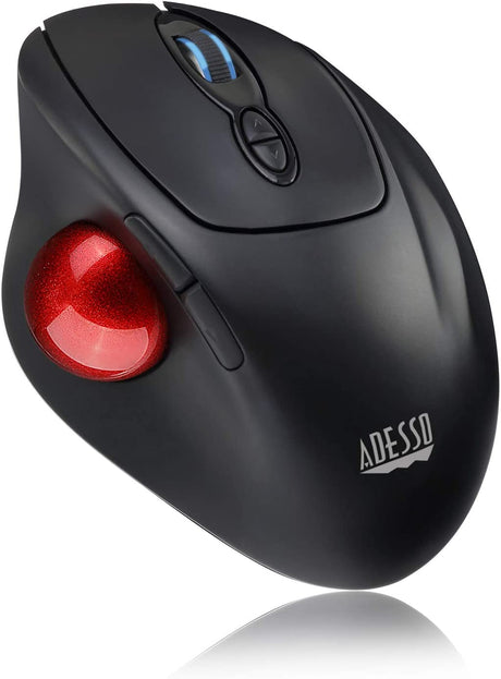 Adesso iMouse T30 Wireless Ergonomic Thumb Trackball Mouse with Nano USB Receiver, Programmable 7 Button Design, and 5 Level DPI Switch - Dealtargets.com