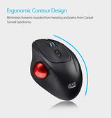 Adesso iMouse T30 Wireless Ergonomic Thumb Trackball Mouse with Nano USB Receiver, Programmable 7 Button Design, and 5 Level DPI Switch - Dealtargets.com