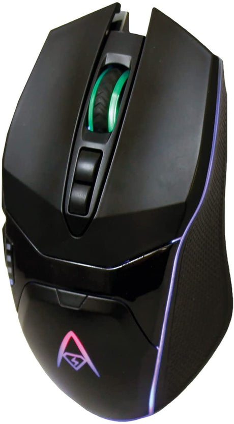 Adesso iMouse X5 RGB Illuminated Gaming Mouse - Optical - Cable - USB - 6400 dpi - Scroll Wheel - 7 Button(s) - Right-Handed Only - Dealtargets.com