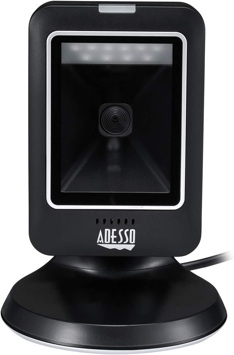 Adesso NuScan 2800U Omnidirectional 2D Desktop Barcode Scanner USB