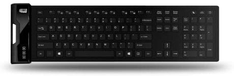 Adesso SlimTouch 232 Antimicrobial Waterproof Flexible Keyboard for Windows 8/7/Vista/XP/2000 (AKB-232UB), black - Dealtargets.com