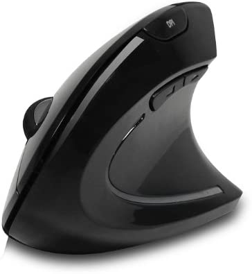 Adesso Vertical Ergonomic Illuminated Optical 6-Button 2.4 GHz RF Wireless Mouse - Right Hand Orientation (iMouseE10) - Dealtargets.com