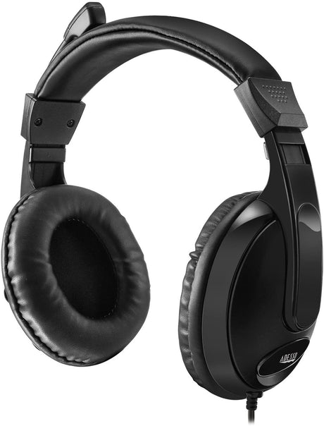 Adesso Xtream H5 - Multimedia Headset Microphone, Black - Dealtargets.com