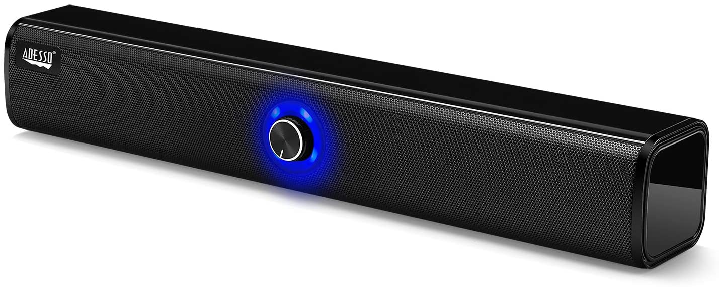 Adesso Xtream S6 Bluetooth and AUX Sound Bar Speaker 10W x 2