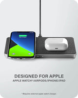 ALOGIC 3 in 1 Wireless Charging Dock for iPhone13/13 Mini /13 Pro/13Pro Max/iPhone 12/12 Mini /12 Pro /12 ProMax, AirPods/AirPods Pro with USB-A Charging Output(Power Adapter Included) - Dealtargets.com
