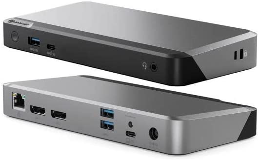ALOGIC (8 in 1) MX2 USB-C Dual Display 4K@60Hz DisplayPort Alt. Mode Docking Station – with 65W Power Delivery - Dealtargets.com
