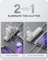 ALOGIC Dual USB C Wall Charger 68W 2-Port Fast Charger with GaN Fast Tech &amp; Dynamic Power Allocation,PD 3.0 Charger for MacBook/M1 Mac,XPS,iPad Pro,iPhone 13/13 Pro/Max/13 Mini,Galaxy &amp; More - Dealtargets.com