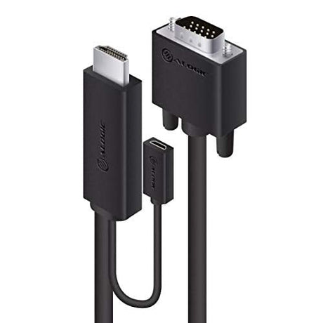 ALOGIC HDMI to VGA Cable – SmartConnect Series – 2M; 1 x HDMI, 1 x Micro USB Female - Dealtargets.com