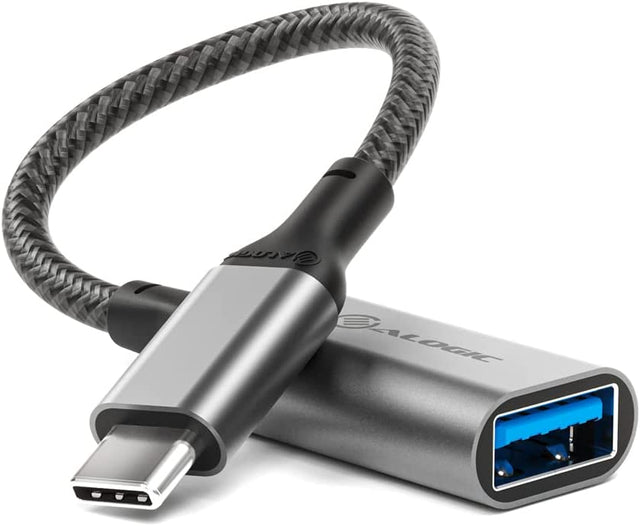 ALOGIC Super Ultra USB 3.1 USB-C to USB-A Adapter - 15 cm - Space Grey - Dealtargets.com