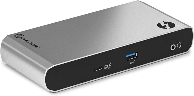 ALOGIC Thunderbolt 3 Dock, Dual DisplayPort 4K@60Hz, USB-C Gen 2 10G, USB-A Gen 2 10G, USB-A 5G, Gigabit Ethernet, Combo Headphone &amp; Mic, 60W Laptop Charging for MacBook Air/Pro, Dell XPS and More - Dealtargets.com