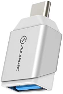 Alogic Ultra Mini USB 3.1 Gen 1 USB-C to USB-A Space Grey Adapter Silver - Dealtargets.com