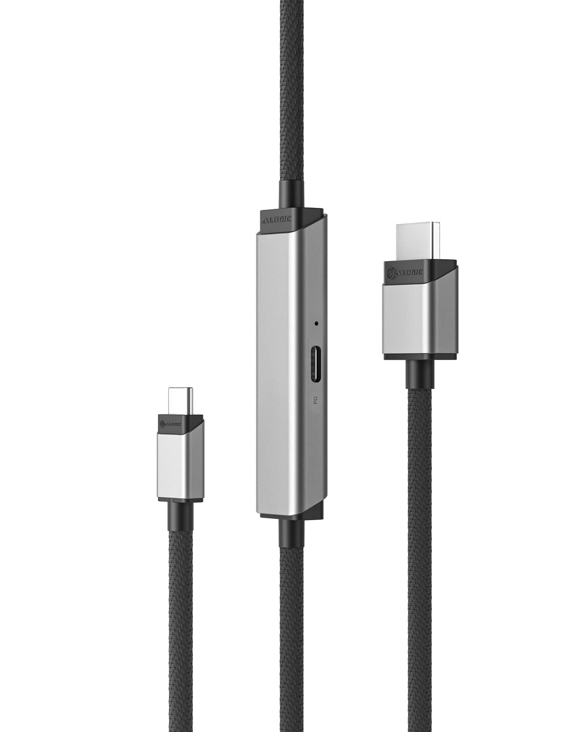 ALOGIC Ultra USB-C to HDMI Cable, 4K External Display, 100W Power Delivery, Premium Quality, Nylon Braided Cable with Metal housing, Compatible with Windows, Mac, and Chromebook. 2.0 Meters - Dealtargets.com