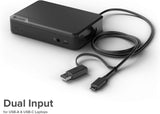 ALOGIC Universal Twin HD Docking Station, USB-C &amp; USB-A Compatible - Dual Display 1080p@60Hz, 2x HDMI, 1 x USB-C 3.1(5G), 4 x USB-A 3.0(5G), 1 x Audio, 1 x Gigabit Ethernet Lock slot– DUTHD - Dealtargets.com