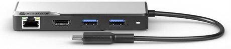 ALOGIC USB-C Fusion Alpha 5-in-1 Hub V2 - 2 x USB-A 3.1 Gen 1, 1 x USB-C 3.1 Gen 1 &amp; 100WPD, 1 x HDMI 4K@60Hz, and 1 x Gigabit Ethernet - Dealtargets.com