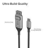 ALOGIC USB C to DisplayPort for Home Office, Type C to DisplayPort Cable, Supports 4K 60Hz, (Thunderbolt 3 Compatible), MacBook Pro, MacBook Air/iPad Pro, XPS and More (1m/3.3ft, Regular) 1m/3.3ft Regular - Dealtargets.com