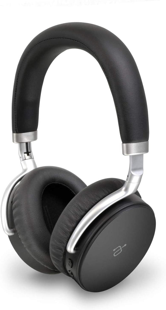 Aluratek Bluetooth Wireless Stereo Over-Ear Headphones with Built-in Mic, Comfortable Earpads, for Smartphone, iPhone, PC, MAC, Tablets (ABH05F) Black - Dealtargets.com