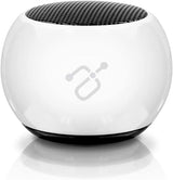 Aluratek BUMP Bluetooth Portable Wireless Indoor &amp; Outdoor Mini Speaker with Built-in Mic (APS02F) White - Dealtargets.com