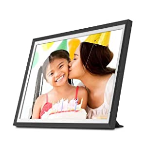 Aluratek Dual-band 2.4Ghz, 5Ghz WiFi Touchscreen Digital Photo Frame with 3K Resolution, Light Sensor and 32GB Built-in Memory - 13.5 inch - Dealtargets.com
