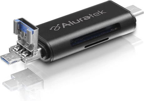 Aluratek USB 3.1 Type C OTG Cardreader (AUCRC300F) - Dealtargets.com