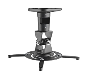 Amer mounts Amer Projector Mount - Universal Ceiling Bracket LCD DLP Tilt 360° Swivel 30lbs (Black) - Dealtargets.com