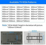 Amer Mounts Heavy Duty Low Profile Tilting Flat Panel Wall Mount, Max Panel Weight 132lbs Designed for Most of 40-100 inch LED, LCD, OLED Flat Screen Panel, Supports VESA800x500 - Dealtargets.com