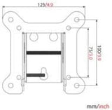 Amer mounts Tilting Flat Panel Wall Mount Bracket for LCD,LED Monitors, TVs &amp; Touchscreens 13" to 27" - Dealtargets.com