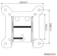 Amer mounts Tilting Flat Panel Wall Mount Bracket for LCD,LED Monitors, TVs &amp; Touchscreens 13" to 27" - Dealtargets.com